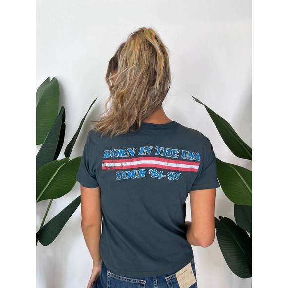 NEW DAYDREAMER bruce springsteen 84-85 tour ringer tee in black - Picture 2 of 3